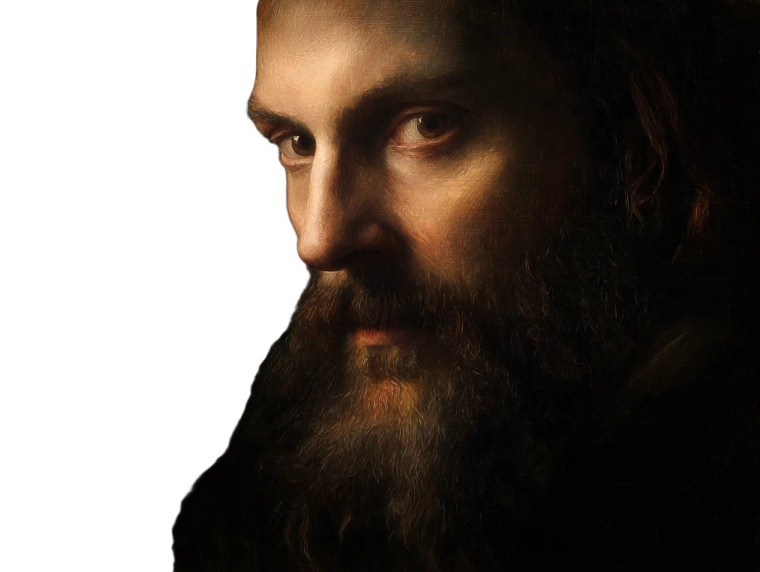 Leonardo Portrait Vinyl Car Decal Sticker – Waterproof & UV-Resistant 6.1866666666666665"