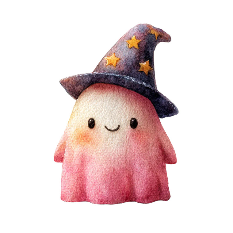 Pink Witch Ghost V2 Vinyl Car Decal Sticker – Waterproof & UV-Resistant 3.4133333333333336"