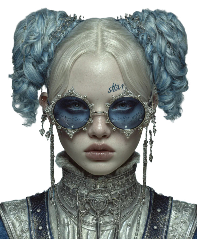 Cyberpunk Portrait V31 Vinyl Car Decal Sticker – Waterproof & UV-Resistant 8.0"