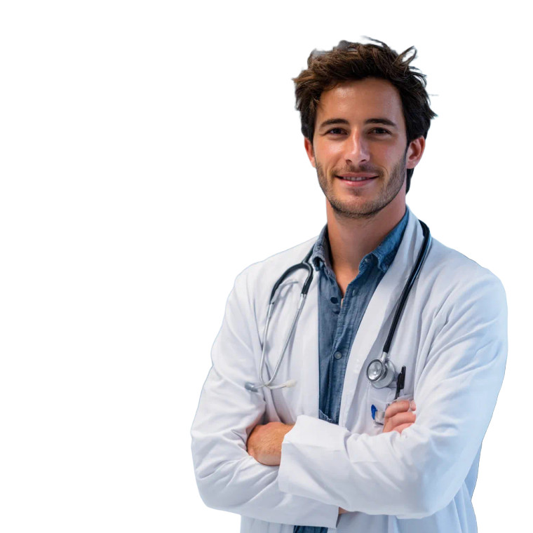 Confident Young Doctor V3 Vinyl Car Decal Sticker – Waterproof & UV-Resistant 6.826666666666667"