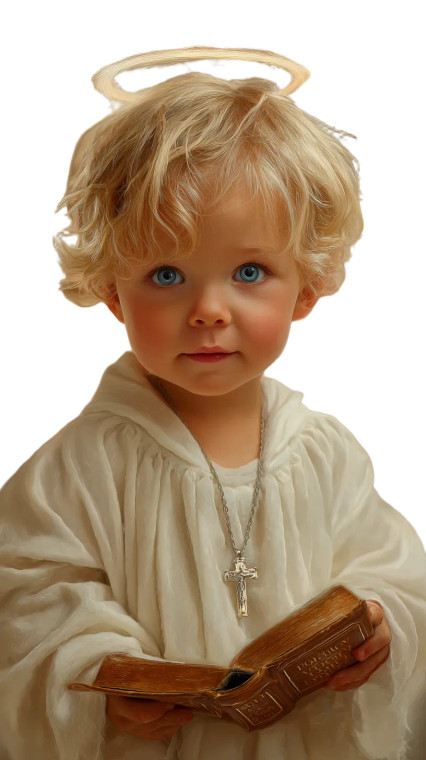 Divine Child Portrait Vinyl Car Decal Sticker – Waterproof & UV-Resistant 9.706666666666667"