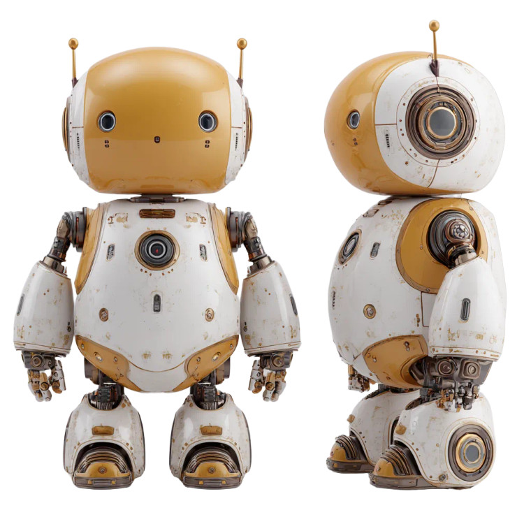 Humanoid Robot Toy Vinyl Car Decal Sticker – Waterproof & UV-Resistant 3.4133333333333336"