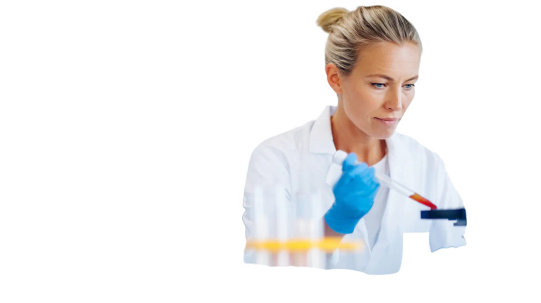 Female Lab Scientist Vinyl Car Decal Sticker – Waterproof & UV-Resistant 5.4