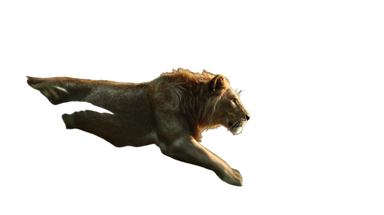 Running Lion V3 Vinyl Car Decal Sticker – Waterproof & UV-Resistant 2.72"