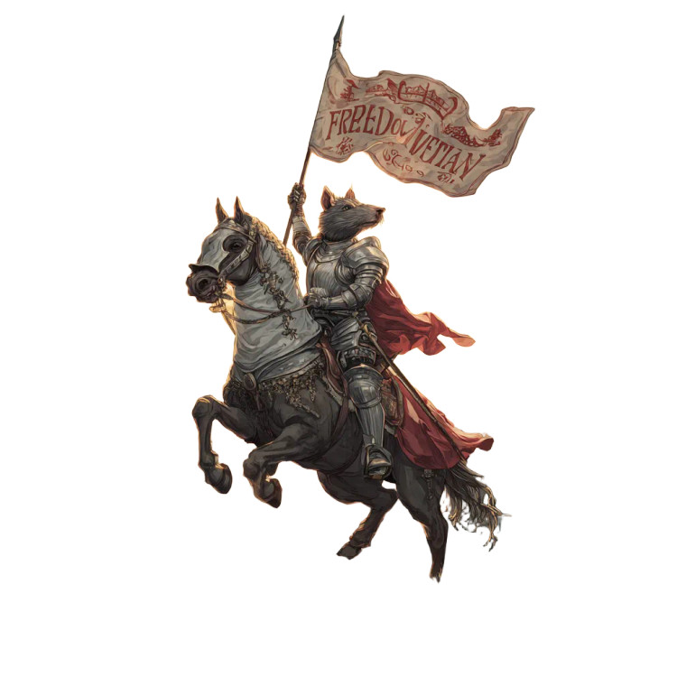 Knight Rat Freedom Vinyl Car Decal Sticker – Waterproof & UV-Resistant 3.4133333333333336"