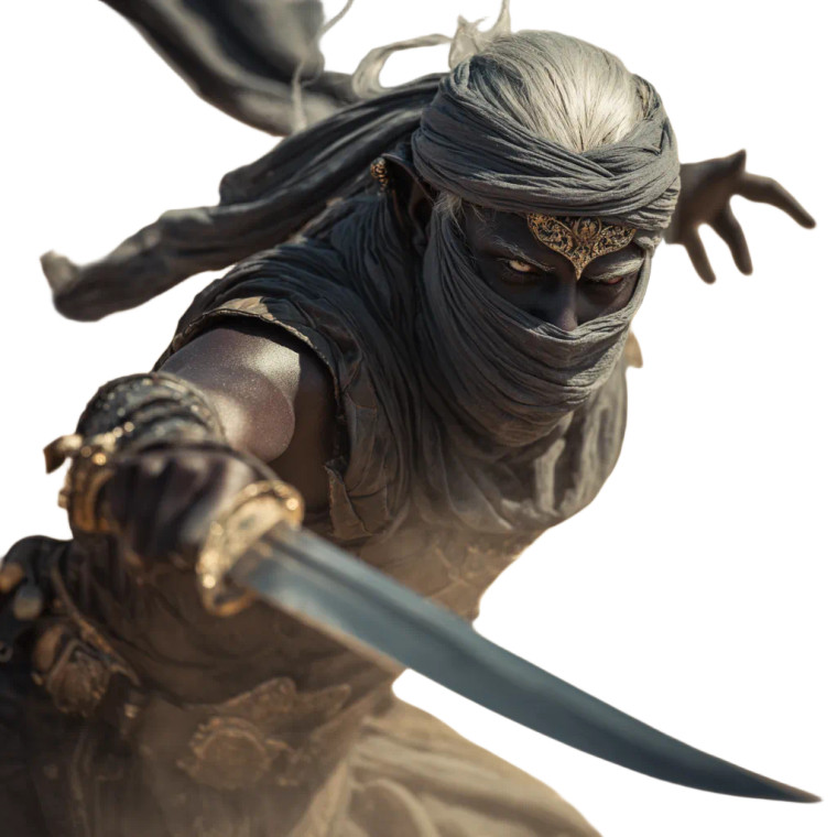 Dark Elf Bandit Vinyl Car Decal Sticker – Waterproof & UV-Resistant 3.4133333333333336"