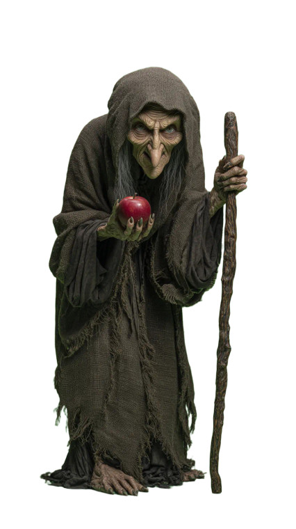 Old Witch Transformation Vinyl Car Decal Sticker – Waterproof & UV-Resistant 4.8533333333333335"