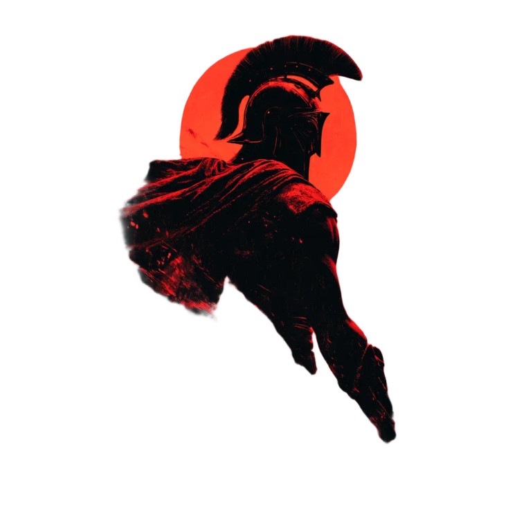 Spartan Warrior Gladiator Vinyl Car Decal Sticker – Waterproof & UV-Resistant 3.4133333333333336"