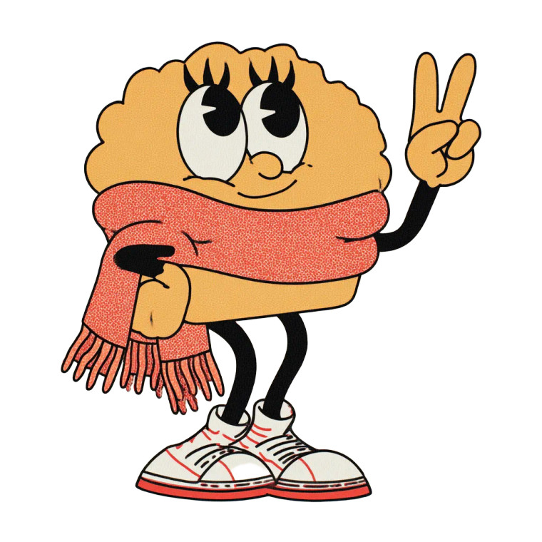 Retro Pumpkin Pie Vinyl Car Decal Sticker – Waterproof & UV-Resistant 3.4133333333333336"