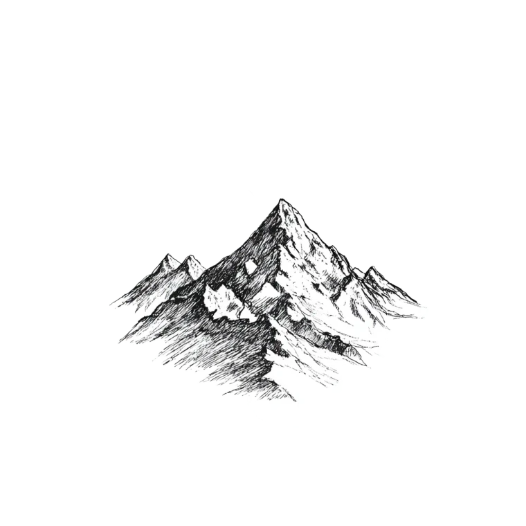 Mountain Icon Vinyl Car Decal Sticker – Waterproof & UV-Resistant 3.4133333333333336"