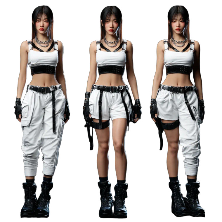 Cyberpunk K-Pop Warrior Vinyl Car Decal Sticker – Waterproof & UV-Resistant 6.826666666666667"