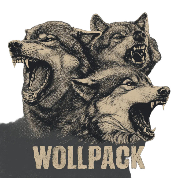 Snarling Wolfpack Vinyl Car Decal Sticker – Waterproof & UV-Resistant 3.4133333333333336"
