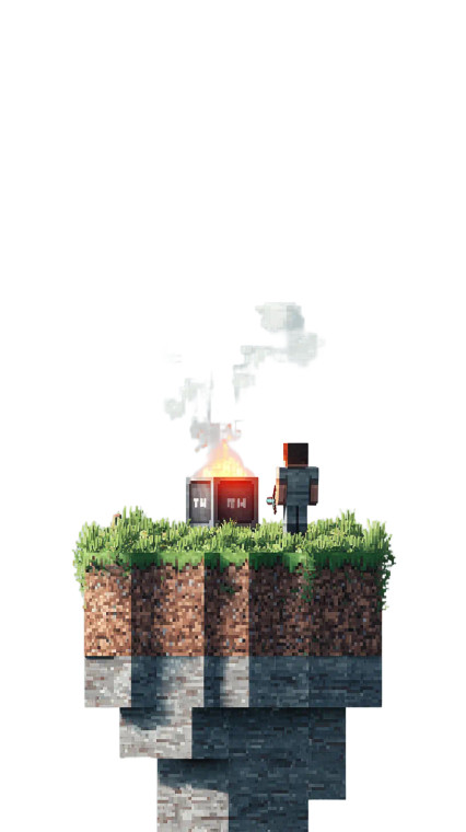 Minecraft Tnt Scene Vinyl Car Decal Sticker – Waterproof & UV-Resistant 4.8533333333333335"