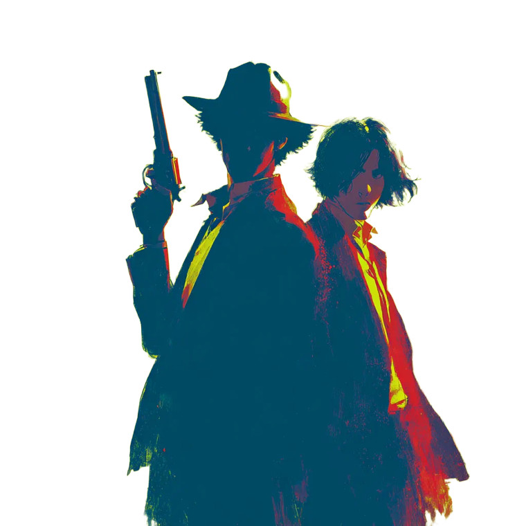 Cowboy Bebop Duo Vinyl Car Decal Sticker – Waterproof & UV-Resistant 3.4133333333333336"