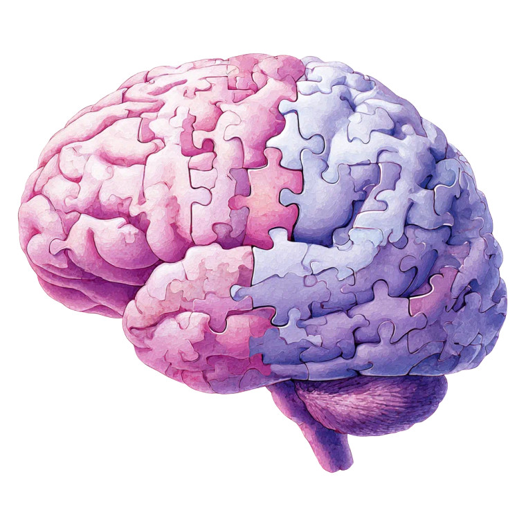 Puzzle Brain Vinyl Car Decal Sticker – Waterproof & UV-Resistant 3.4133333333333336"