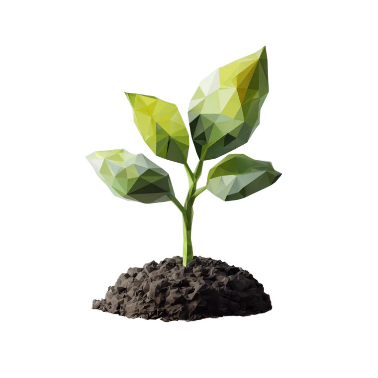 Green Seedling Illustration Vinyl Car Decal Sticker – Waterproof & UV-Resistant 3.4133333333333336"