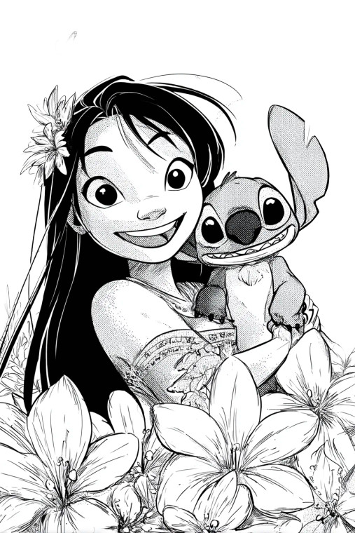 Lilo Stitch Art V2 Vinyl Car Decal Sticker – Waterproof & UV-Resistant 8.96"
