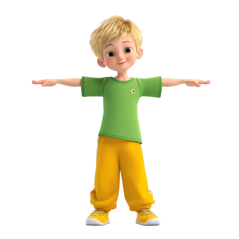 Blond Boy Smiling Vinyl Car Decal Sticker – Waterproof & UV-Resistant 3.4133333333333336"