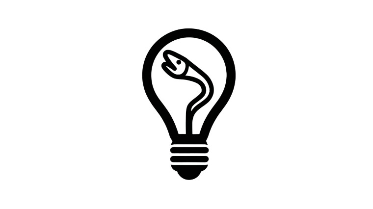 Eel In Bulb Vinyl Car Decal Sticker – Waterproof & UV-Resistant 2.72"