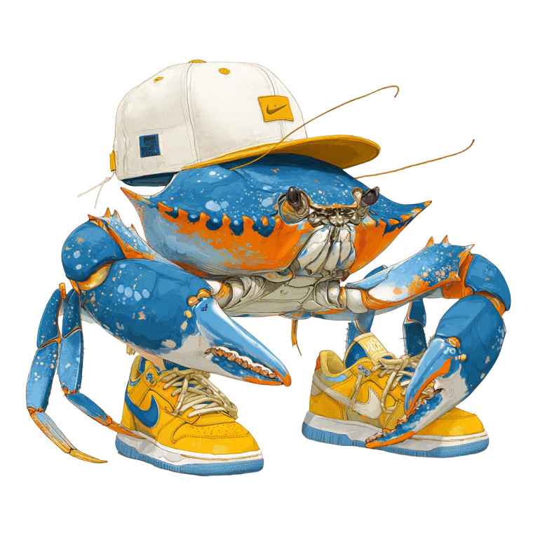 Stylish Crab Vinyl Car Decal Sticker – Waterproof & UV-Resistant 3.4133333333333336"