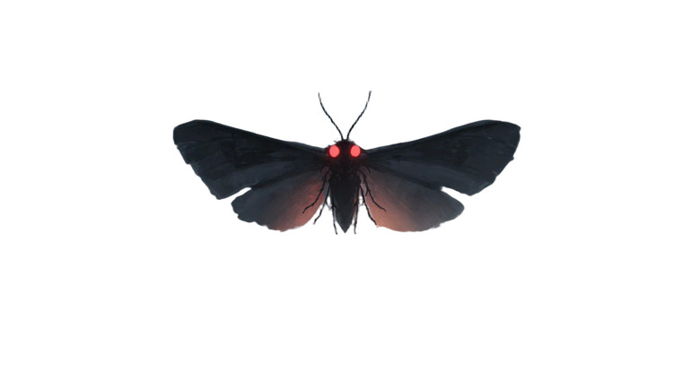 Mothman Cryptid Vinyl Car Decal Sticker – Waterproof & UV-Resistant 2.72"
