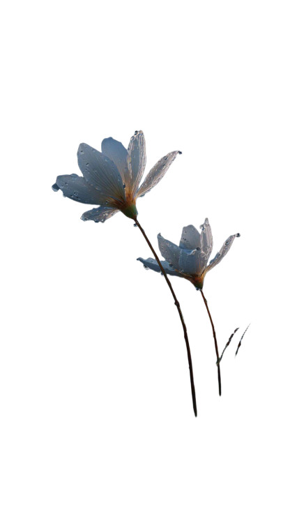 Delicate Wildflowers At Night Vinyl Car Decal Sticker – Waterproof & UV-Resistant 4.8533333333333335"