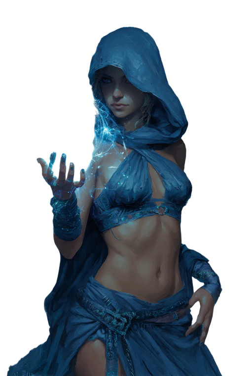 Blue Hooded Wizard Vinyl Car Decal Sticker – Waterproof & UV-Resistant 4.4