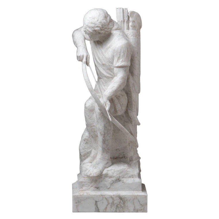 Greek Marble Quiver Vinyl Car Decal Sticker – Waterproof & UV-Resistant 3.4133333333333336"