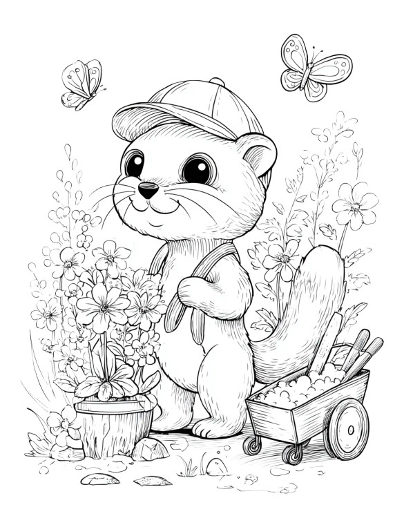 Gardener Weasel Vinyl Car Decal Sticker – Waterproof & UV-Resistant 4.16"