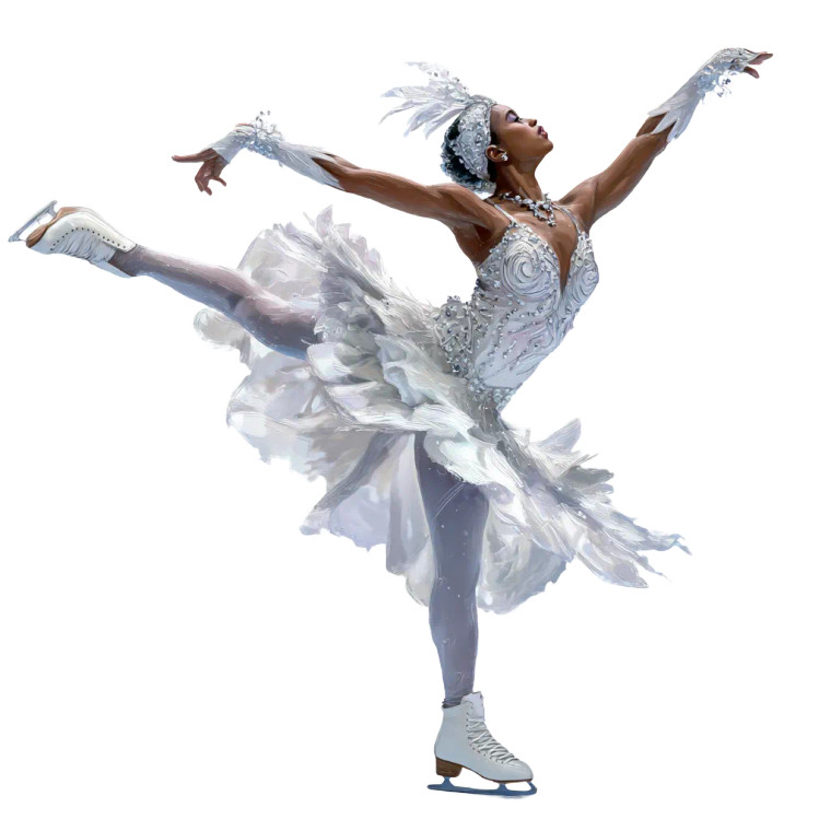 Graceful Skater Vinyl Car Decal Sticker – Waterproof & UV-Resistant 3.4133333333333336"