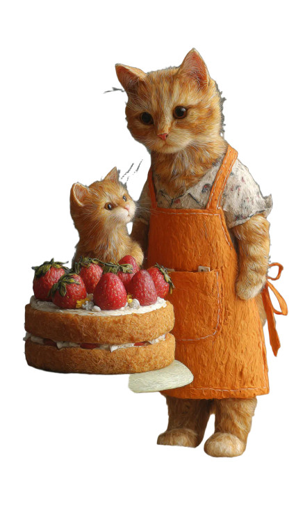 Mother And Kitten Bakers Vinyl Car Decal Sticker – Waterproof & UV-Resistant 4.8533333333333335"