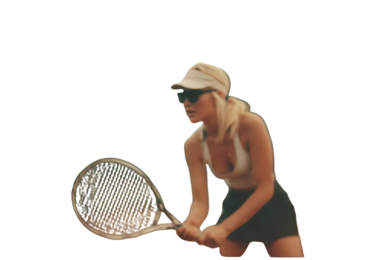 Blonde Tennis Player V13 Vinyl Car Decal Sticker – Waterproof & UV-Resistant 2.986666666666667"