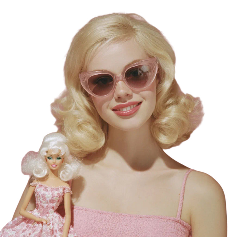 Vogue Blonde Portrait Vinyl Car Decal Sticker – Waterproof & UV-Resistant 6.826666666666667"