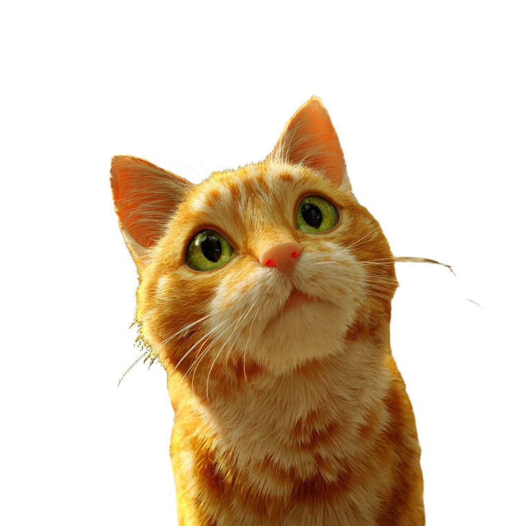 Happy Ginger Cat V3 Vinyl Car Decal Sticker – Waterproof & UV-Resistant 6.826666666666667"