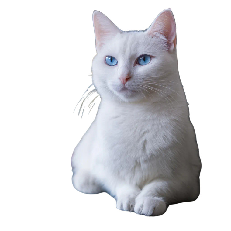 White Cat V15 Vinyl Car Decal Sticker – Waterproof & UV-Resistant 6.826666666666667"