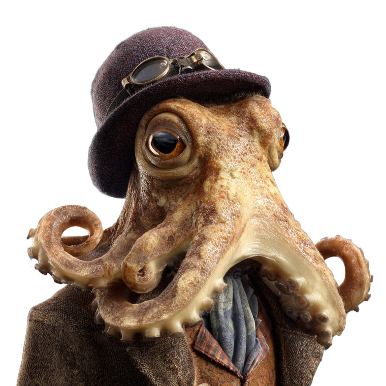 Octopus The Rascal Vinyl Car Decal Sticker – Waterproof & UV-Resistant 6.826666666666667"
