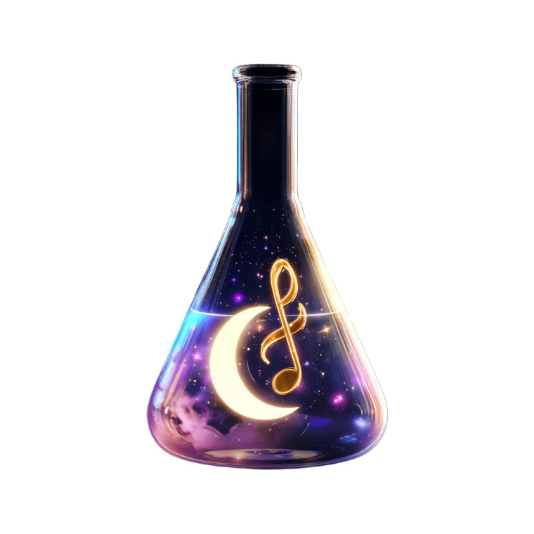 Celestial Flask Logo Vinyl Car Decal Sticker – Waterproof & UV-Resistant 6.826666666666667"