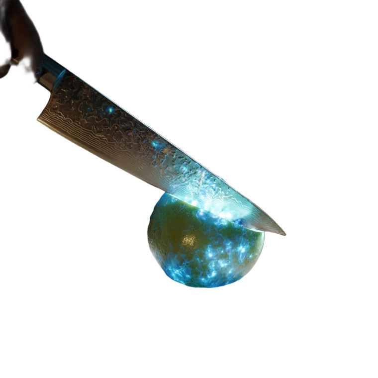 Glowing Alien Apple Vinyl Car Decal Sticker – Waterproof & UV-Resistant 3.4133333333333336"