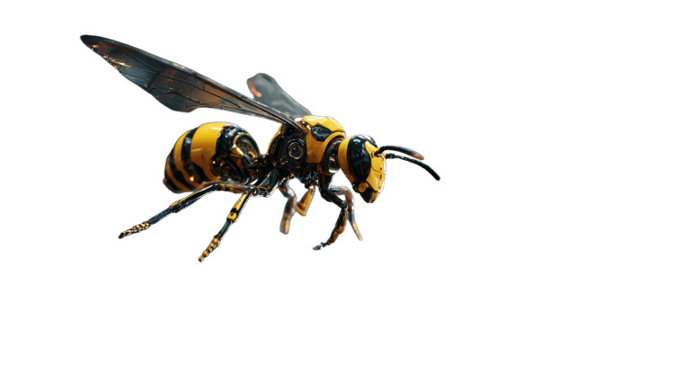 Robotic Wasp Flight Vinyl Car Decal Sticker – Waterproof & UV-Resistant 5.4