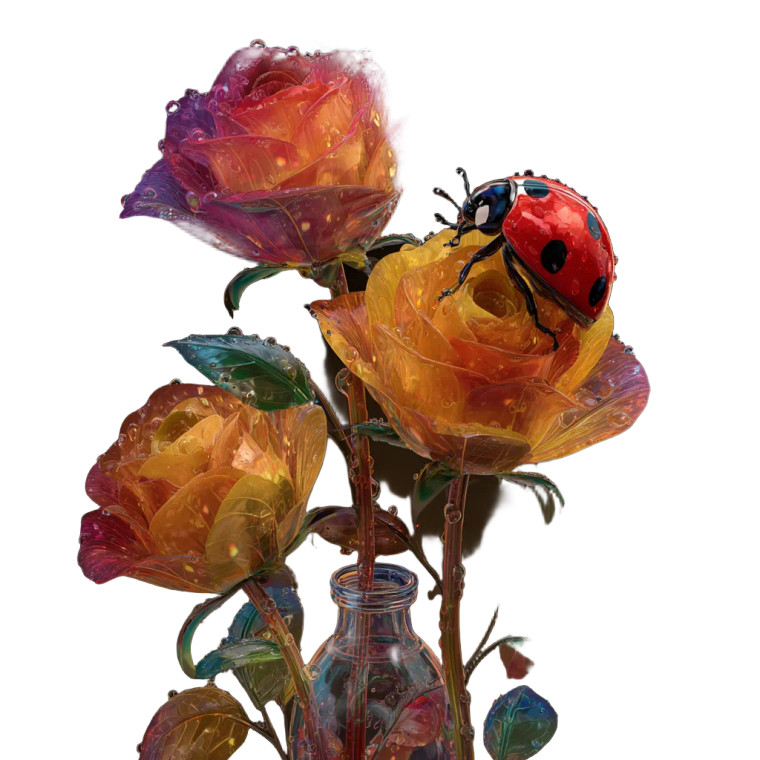 Glowing Ladybug Vinyl Car Decal Sticker – Waterproof & UV-Resistant 3.4133333333333336"