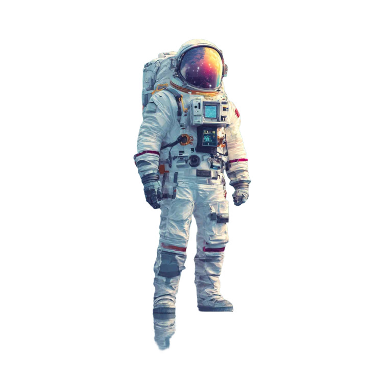 Mirror-Helmet Cosmonaut Vinyl Car Decal Sticker – Waterproof & UV-Resistant 6.826666666666667"