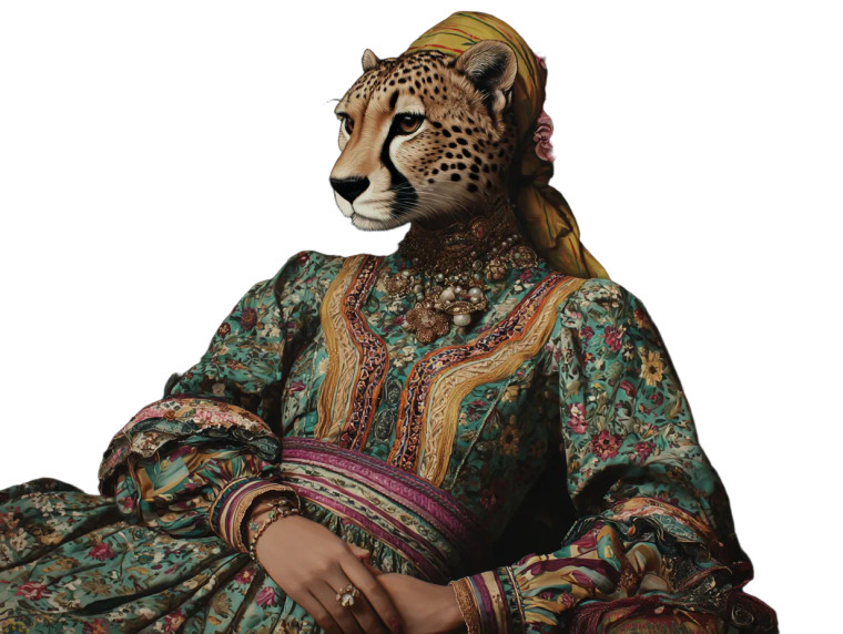 Cheetah-Headed Woman V2 Vinyl Car Decal Sticker – Waterproof & UV-Resistant 6.1866666666666665"