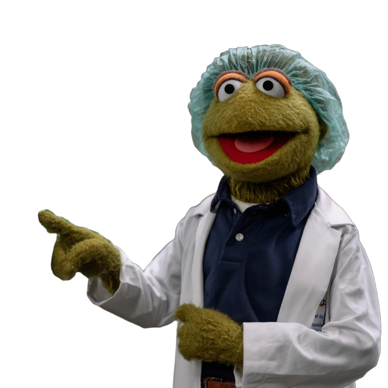 Muppet Scientist Vinyl Car Decal Sticker – Waterproof & UV-Resistant 3.4133333333333336"