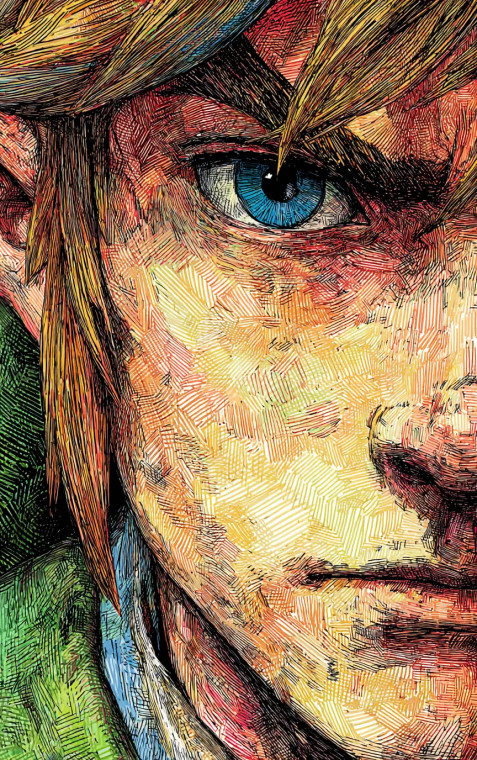 Link Comic Portrait Vinyl Car Decal Sticker – Waterproof & UV-Resistant 4.586666666666667"