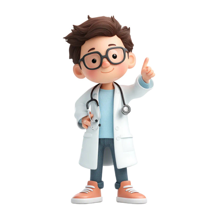 3D Doctor Character V2 Vinyl Car Decal Sticker – Waterproof & UV-Resistant 6.826666666666667"