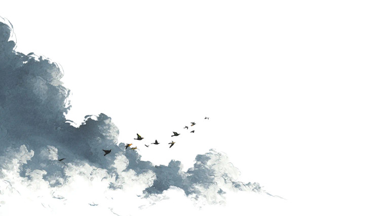 Flying Birds V4 Vinyl Car Decal Sticker – Waterproof & UV-Resistant 5.4