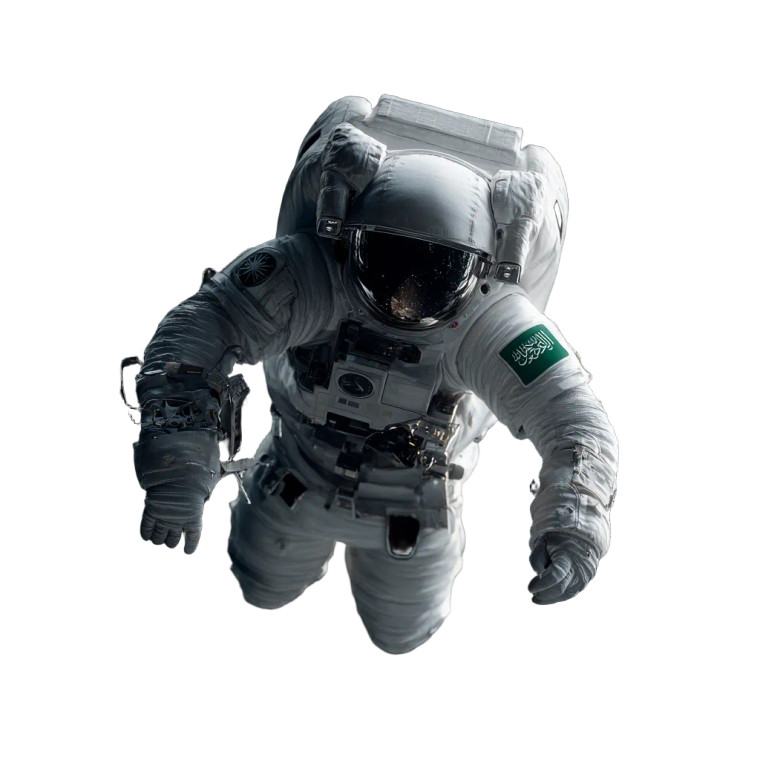 Ksa Space Astronaut Vinyl Car Decal Sticker – Waterproof & UV-Resistant 3.4133333333333336"