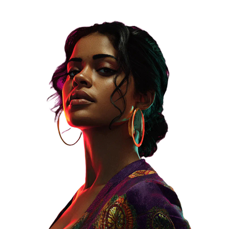 Psychedelic Latin Dancer Vinyl Car Decal Sticker – Waterproof & UV-Resistant 6.826666666666667"