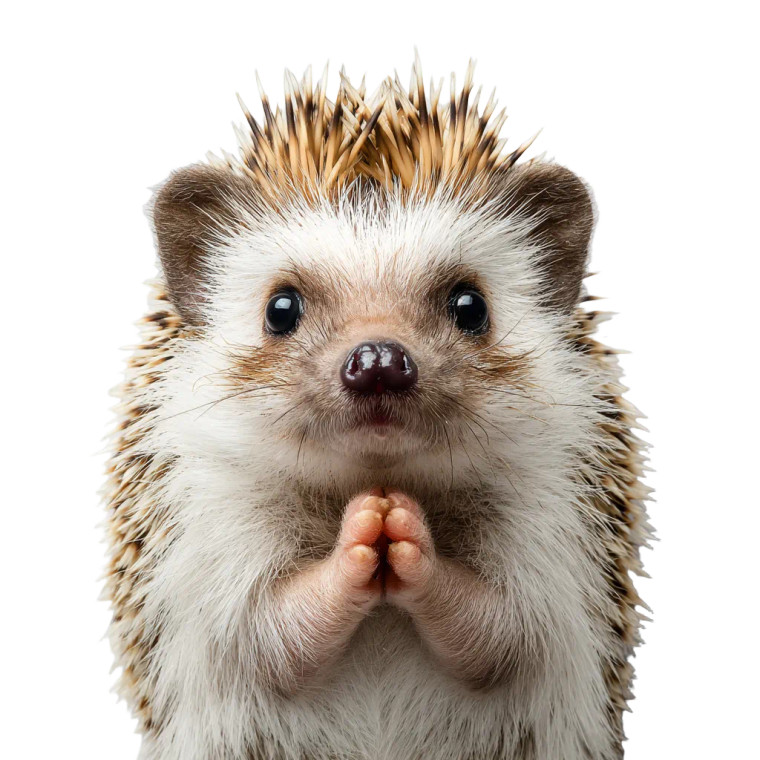 Grateful Hedgehog Vinyl Car Decal Sticker – Waterproof & UV-Resistant 6.826666666666667"