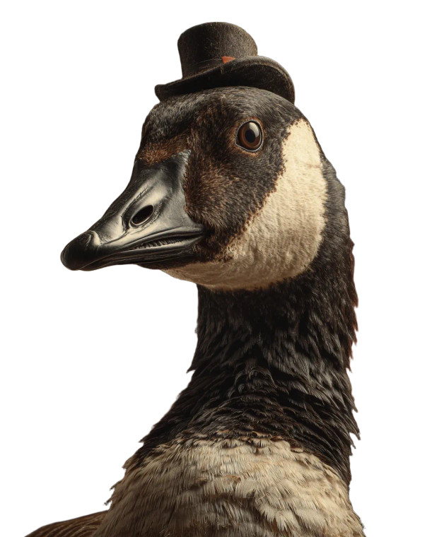 Polite Goose Vinyl Car Decal Sticker – Waterproof & UV-Resistant 4.0"